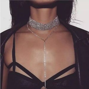 rhinestone choker